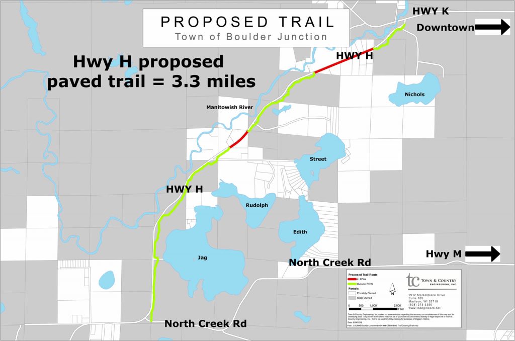 Hwy H proposed paved trail